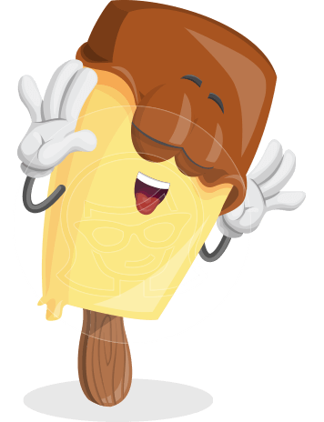 Sweet Ice Cream Cartoon Vector Character AKA Creamsy